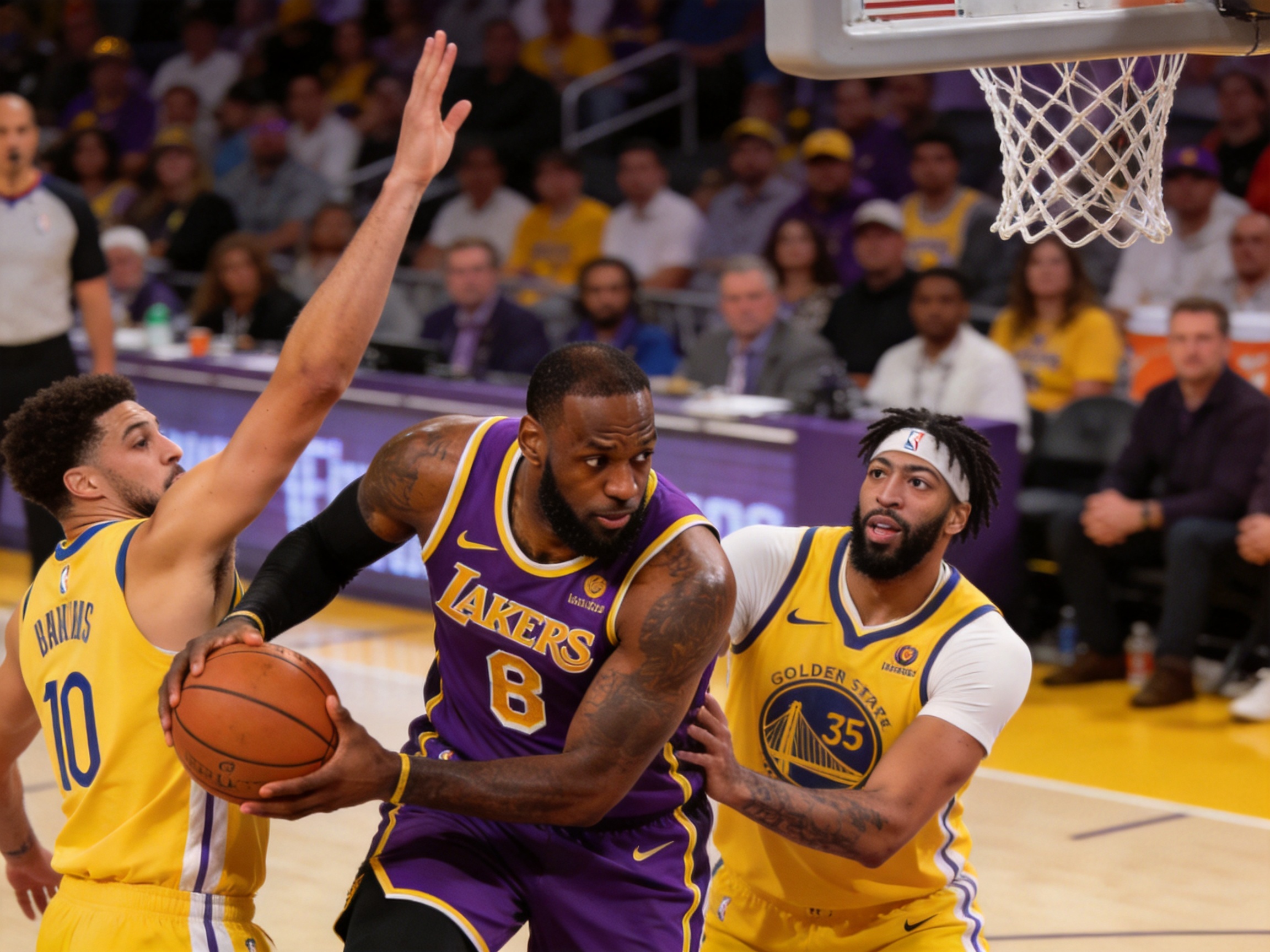 NBA季后赛 湖人淘汰勇士 晋级
